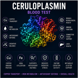 ceruloplasmin test copper overload free copper metallothionein