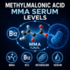 Methylmalonic acid MMA serum blood test for functional vitamin B12 status