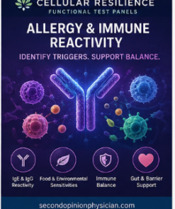 mitochondrial dysfunction test panel inflammation allergy mitochondrial damage toxic metals and antioxidants test panels lactate pyruvate carnitine creatine kinase