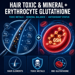 Hair Minerals / Toxic Elements + RBC Glutathione