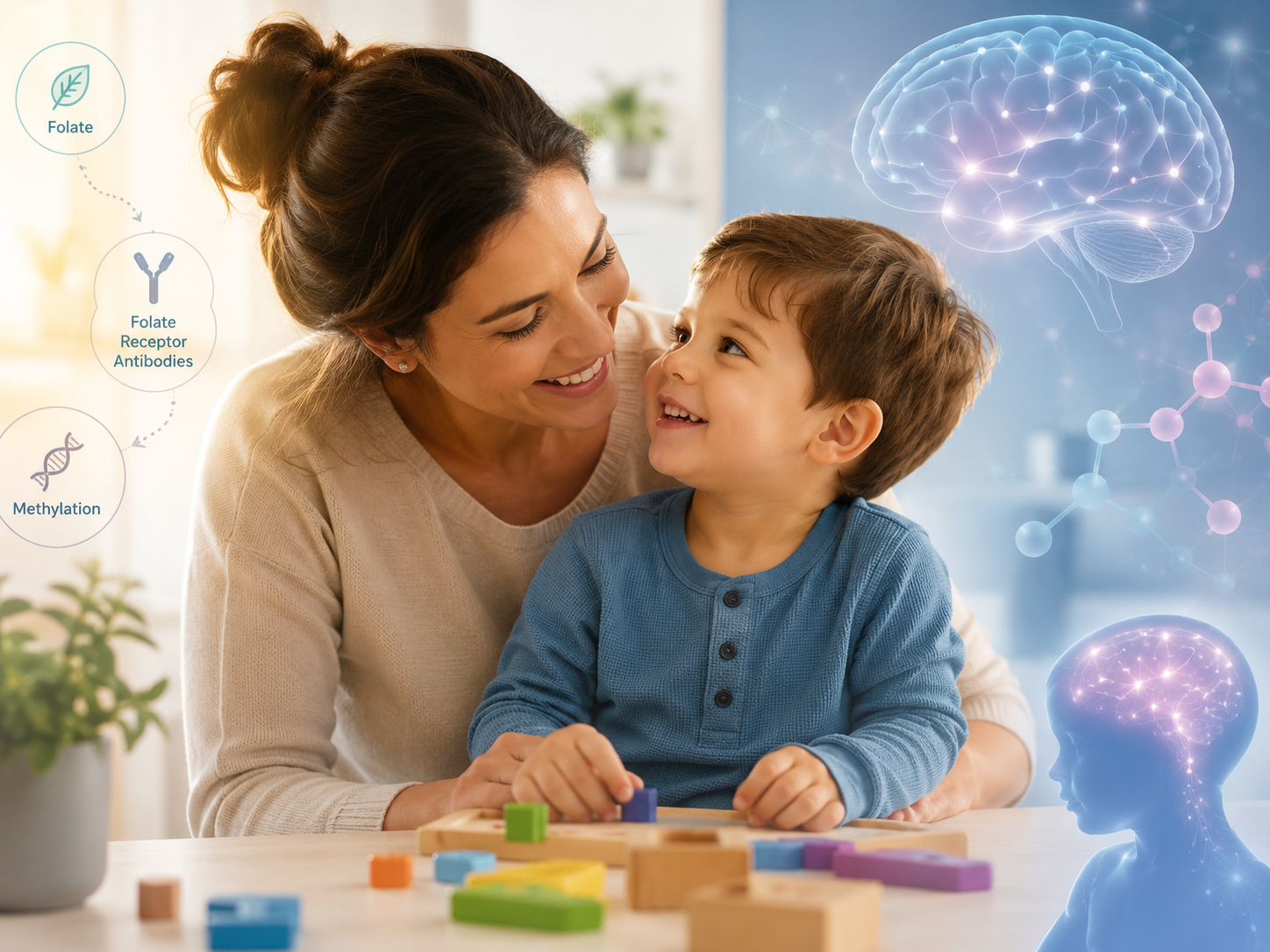 Pediatric folate receptor antibody and methylation evaluation for children with autism, speech delay, regression, or neurodevelopmental concerns