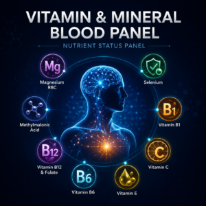 Cognitive Nutrient & Mineral Panel - Vitamins, Minerals & Antioxidant Status